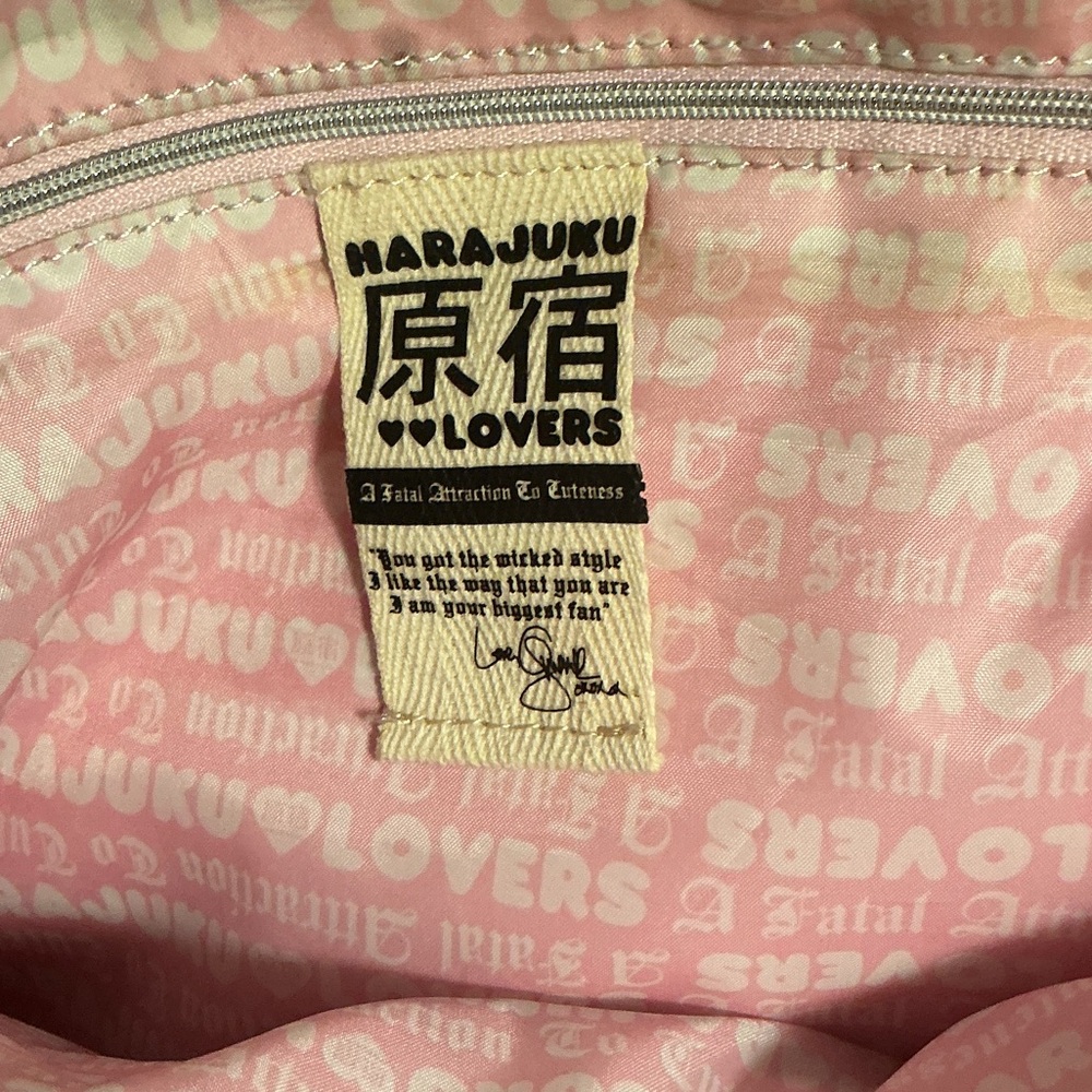 Charming Harajuku Lovers Mermaid Tote Bag with Colorful Characters - Picture 4 of 5